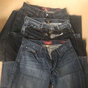Men’s Lucky Brand jeans 4 pair